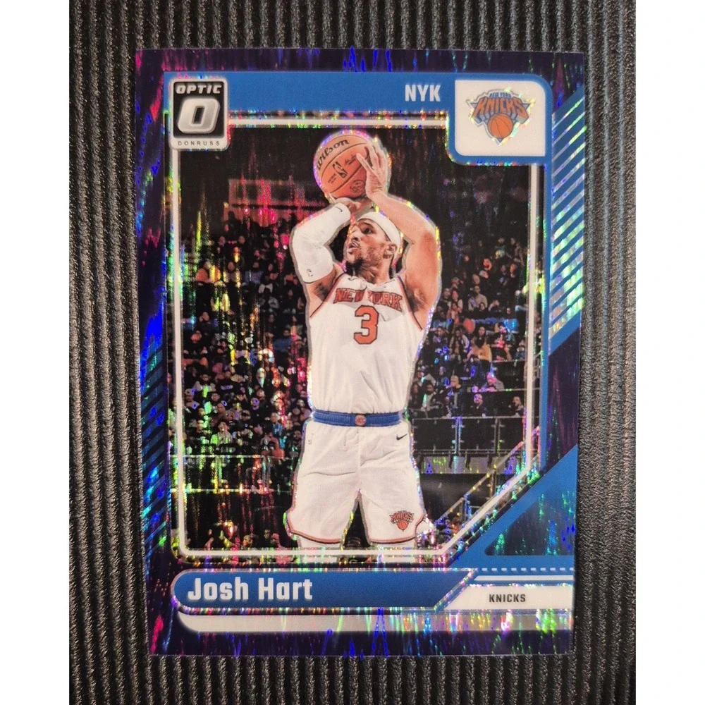 2024-25 Panini Donruss Optic Josh Hart #102 Purple‎ Shock Prizm New York Knicks